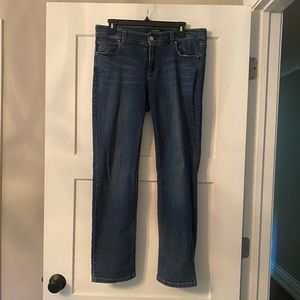 White House Black Market WHBM embellished Slim ankle jeans 10R